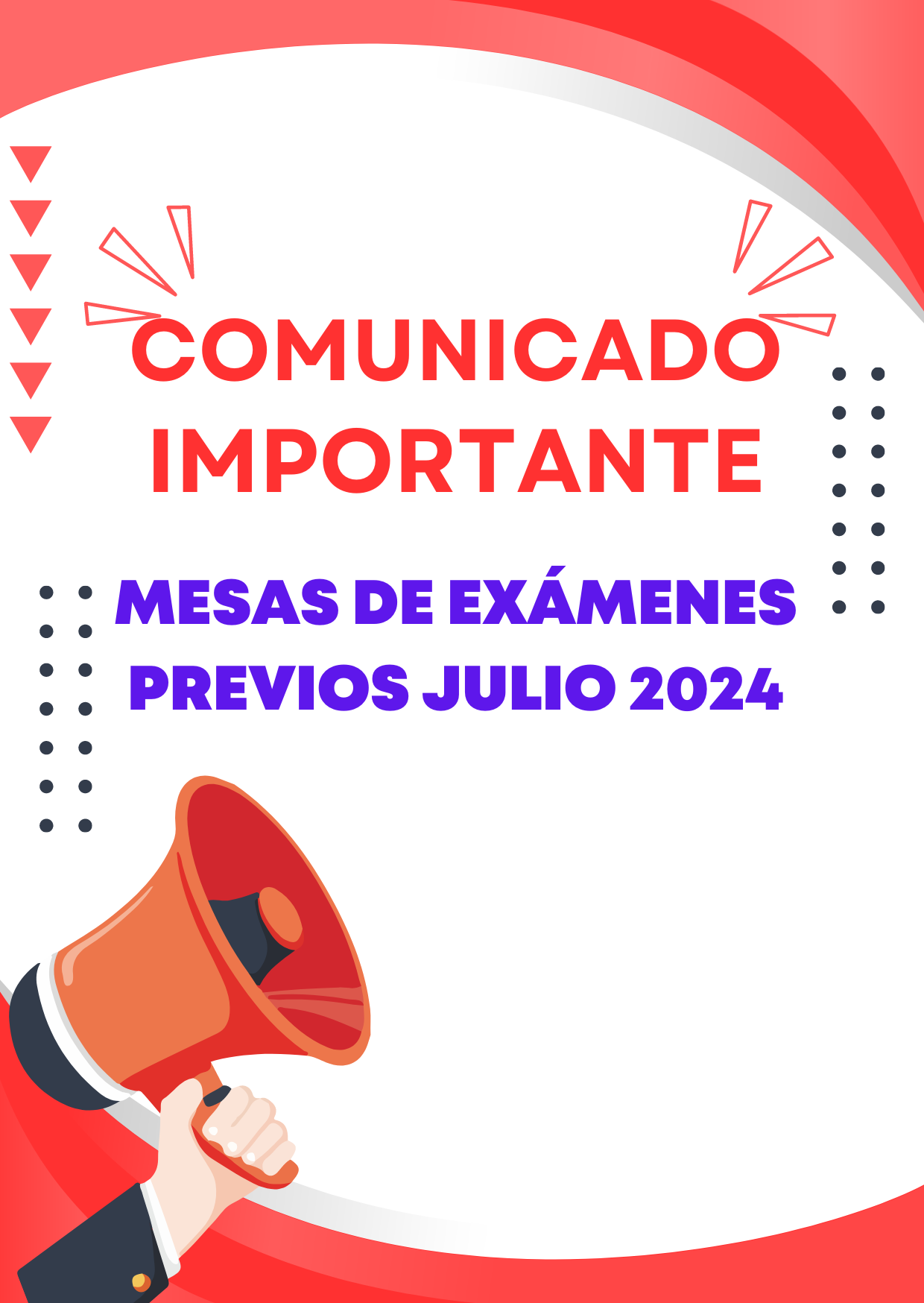 Mesas de examenes previos