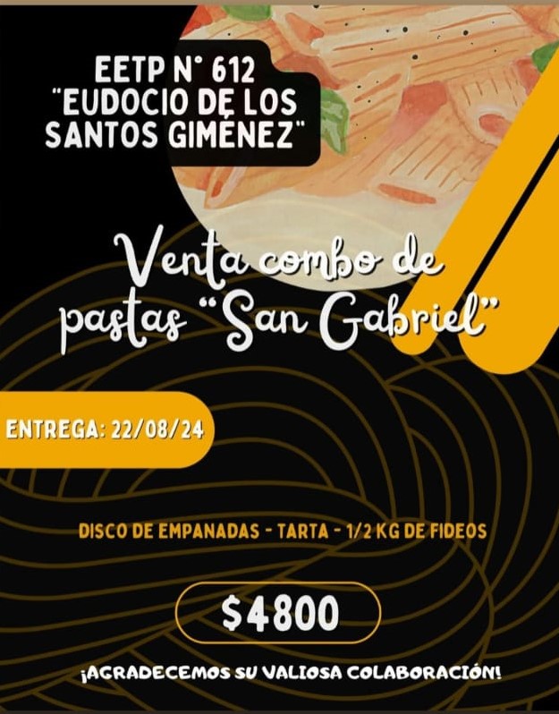 Venta de combos de pastas
