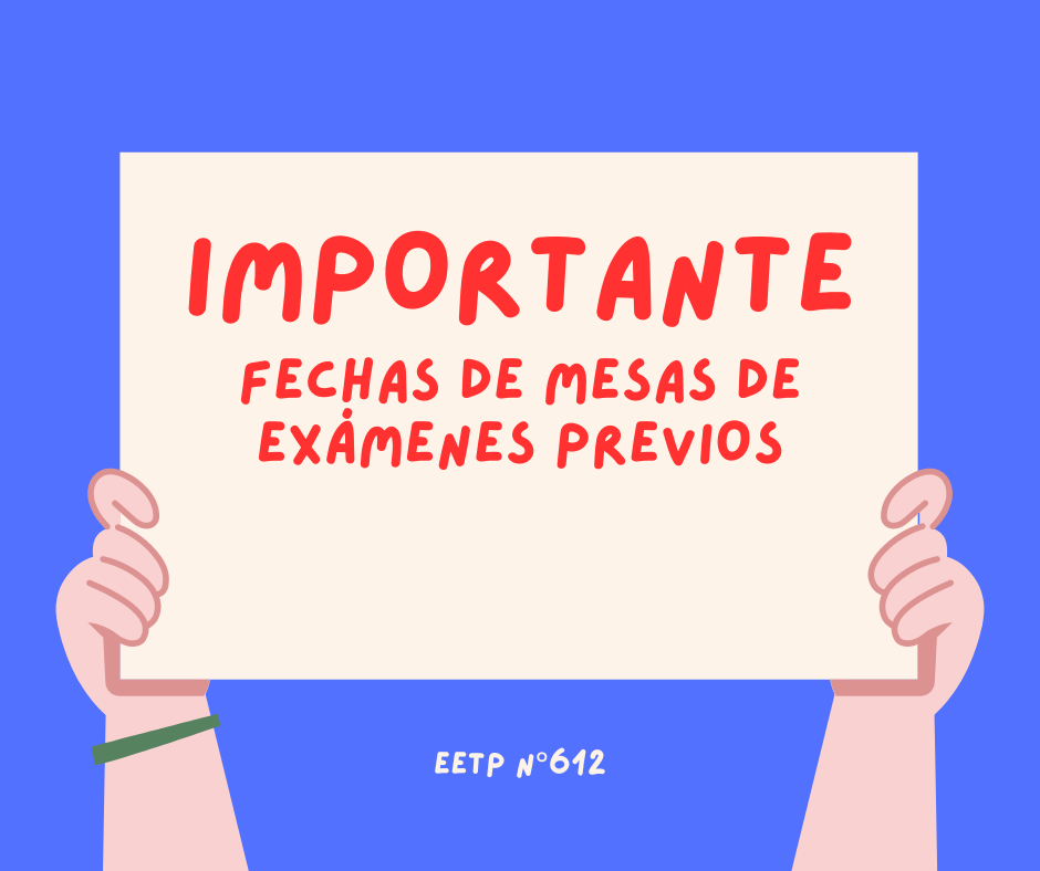 Mesas de examenes previos