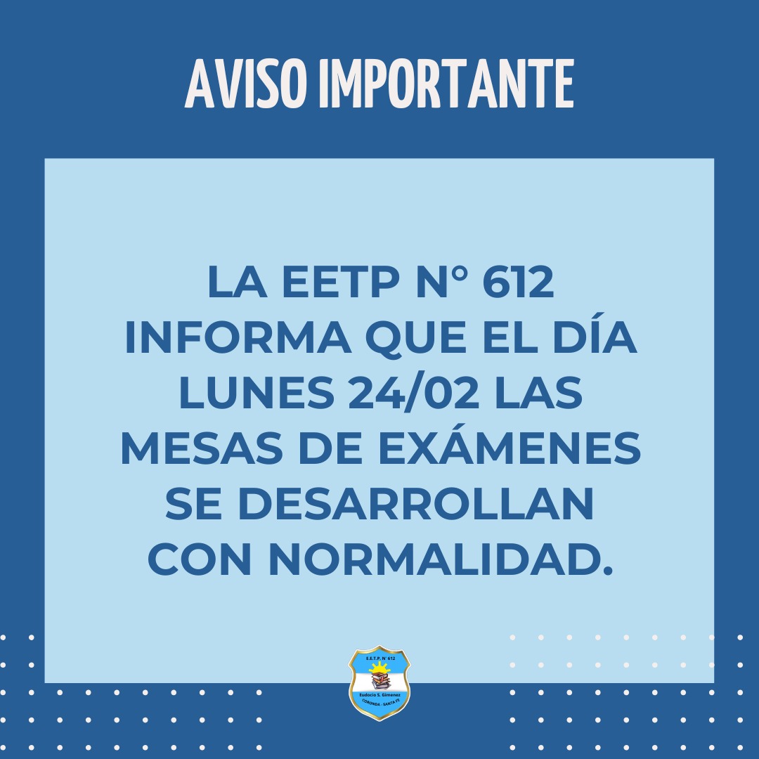 Aviso Importante